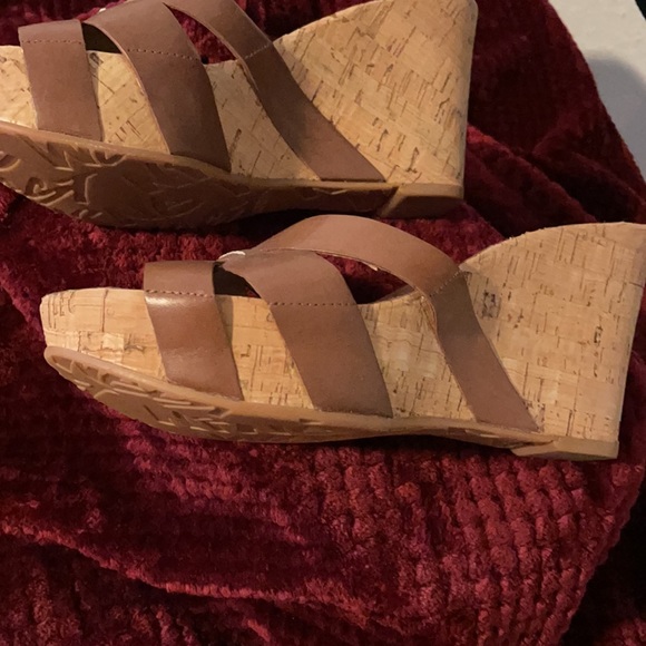 Nine West Wedge Sandals - Picture 3 of 5